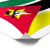 Mosambik Flag Poster Print (Ecke)