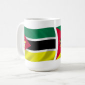 Mosambik Flag-Tasse Kaffeetasse (Vorderseite Links)