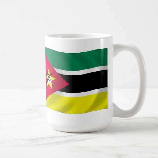Mosambik Flag-Tasse Kaffeetasse (Rechts)