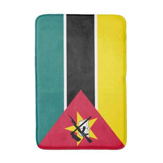 Mosambik-Flagge Badematte (Vorderseite Vertikal)