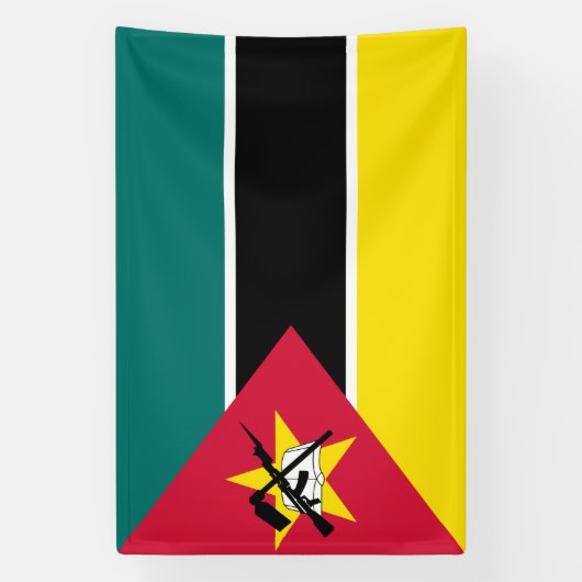 Mosambik-Flagge Banner (Vertikal)