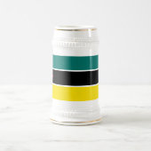 Mosambik-Flagge Bierglas (Mittel)