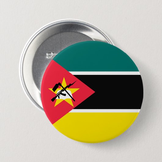 Mosambik-Flagge Button (Vorne & Hinten)