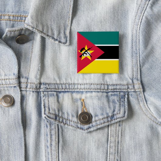 Mosambik-Flagge Button (Beispiel)