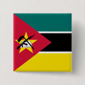 Mosambik-Flagge Button (Vorderseite)