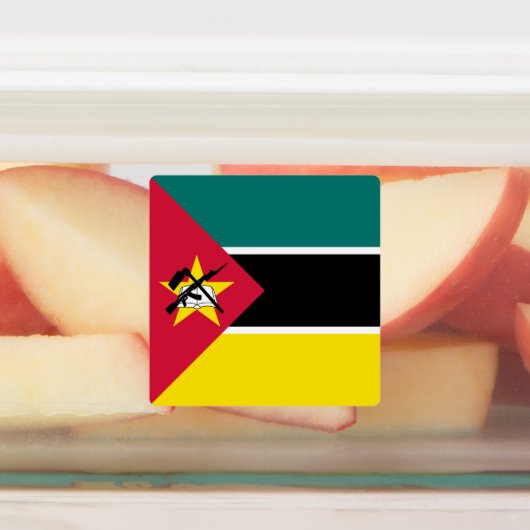 Mosambik-Flagge Etiketten (Befestigt)