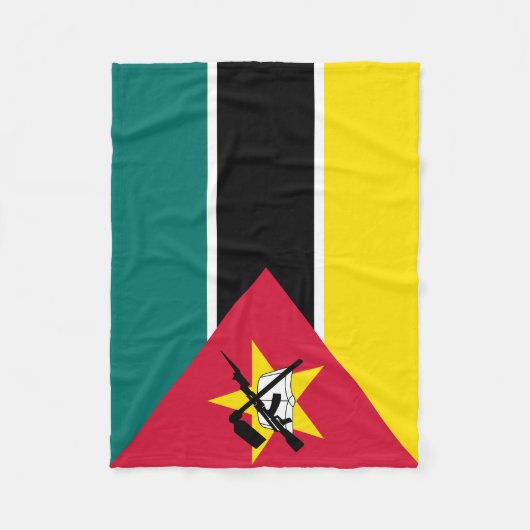 Mosambik-Flagge Fleecedecke (Vorderseite)