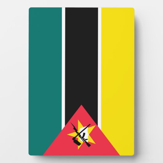 Mosambik-Flagge Fotoplatte (Vorderseite)