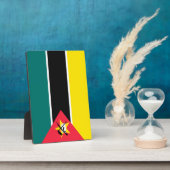 Mosambik-Flagge Fotoplatte (Seite)