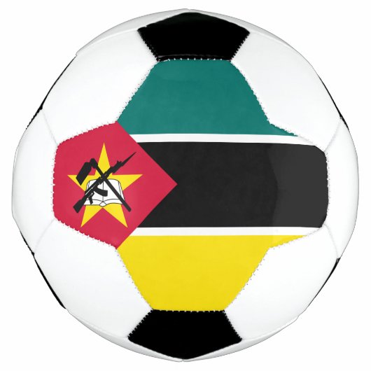Mosambik-Flagge Fußball (Vorderseite)