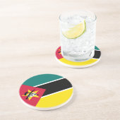 Mosambik-Flagge Getränkeuntersetzer (Seite)