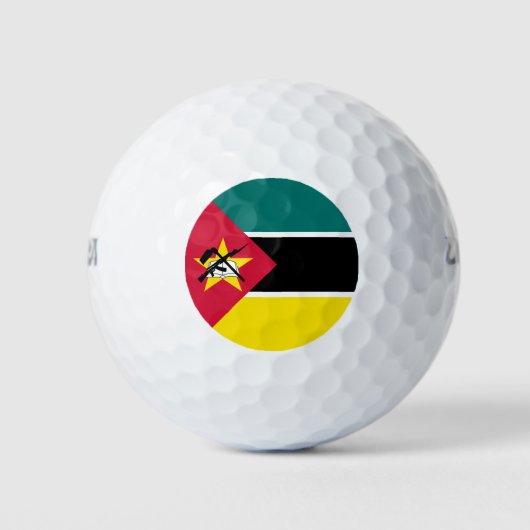 Mosambik-Flagge Golfball (Vorderseite)