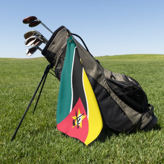 Mosambik-Flagge Golfhandtuch (Gras)