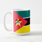 Mosambik-Flagge Kaffeetasse (Links)