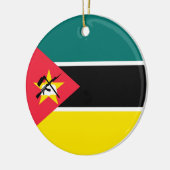 Mosambik-Flagge Keramik Ornament (Links)
