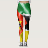 Mosambik-Flagge Leggings (Vorderseite)