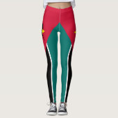 Mosambik-Flagge Leggings (Vorderseite)