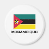 Mosambik-Flagge Magnet (Vorne)