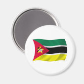 Mosambik Flagge Magnet (Vorderseite/Rückseite)