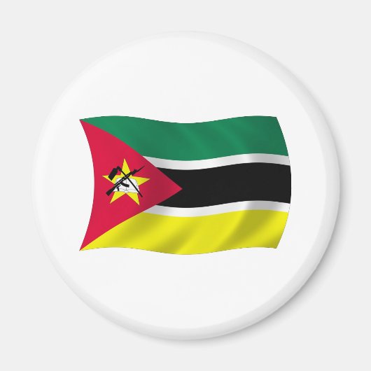 Mosambik Flagge Magnet (Vorne)
