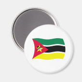 Mosambik Flagge Magnet (Vorderseite/Rückseite)