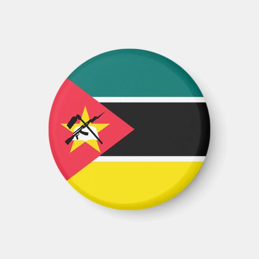 Mosambik-Flagge Magnet (Vorne)