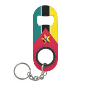 Mosambik-Flagge Mini Flaschenöffner (Vorderseite)