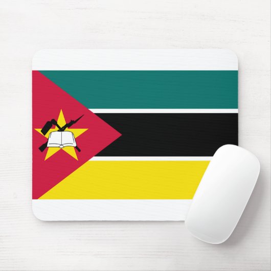 Mosambik-Flagge Mousepad (Mit Mouse)