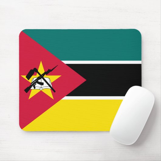 Mosambik-Flagge Mousepad (Mit Mouse)