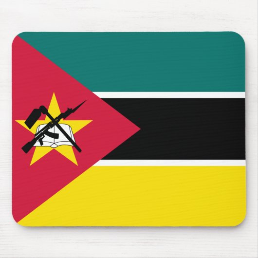 Mosambik-Flagge Mousepad (Vorne)
