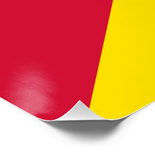 Mosambik-Flagge Poster (Ecke)