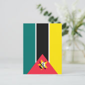 Mosambik-Flagge Postkarte (Stehend Vorderseite)