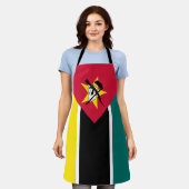 Mosambik-Flagge Schürze (Getragen)