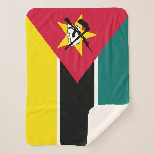 Mosambik-Flagge Sherpadecke (Vorderseite)