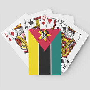 Mosambik-Flagge Spielkarten