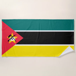 Mosambik-Flagge Strandtuch