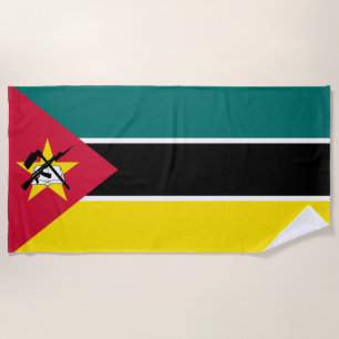 Mosambik-Flagge Strandtuch