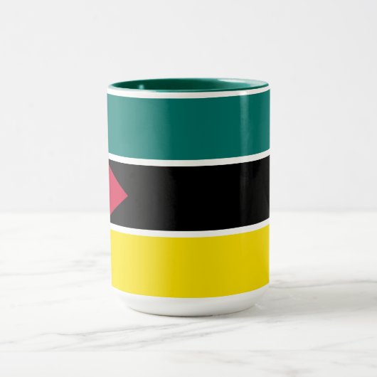 Mosambik-Flagge Tasse (Zentrum)