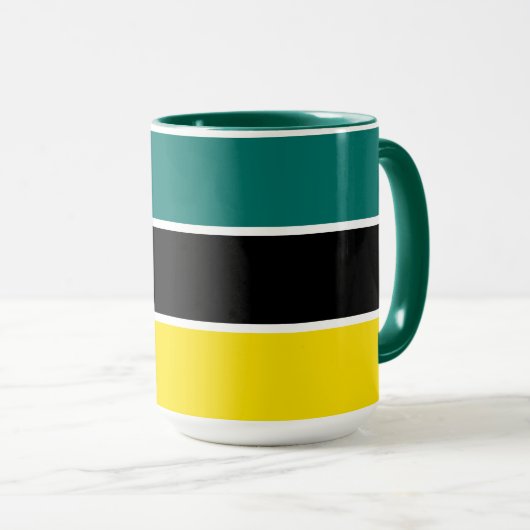Mosambik-Flagge Tasse (VorderseiteRechts)