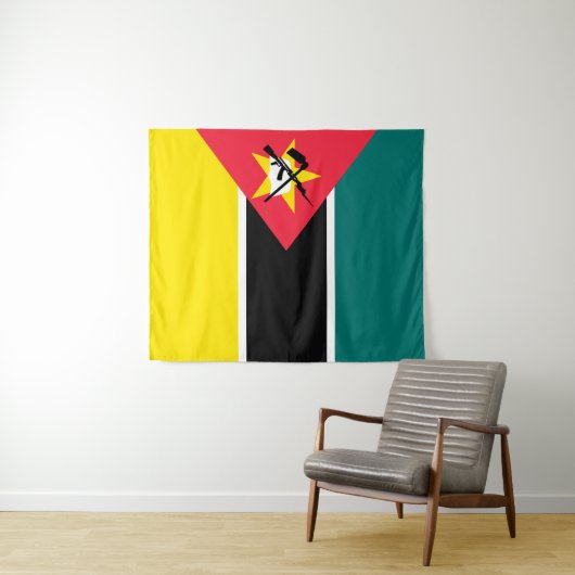 Mosambik-Flagge Wandteppich (Beispiel (Horizontal))