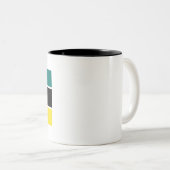 Mosambik-Flagge Zweifarbige Tasse (VorderseiteRechts)