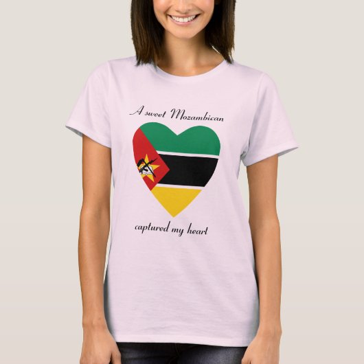 Mosambik-Flaggen-Schatz-T - Shirt (Vorderseite)