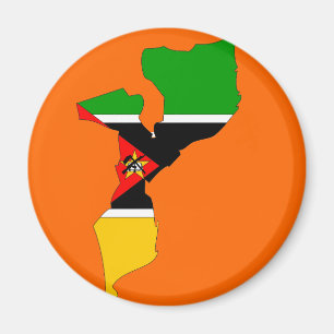 Mosambik-Flaggenplan Magnet