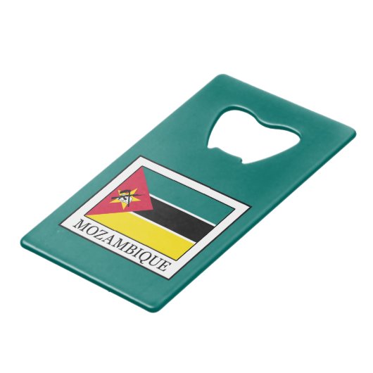 Mosambik Geldkarten Flaschenöffner (Vorderseite Schrägansicht)