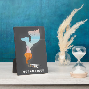 Mosambik-Karte Fotoplatte