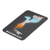 Mosambik-Karte Magnet (Linke Seite)