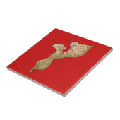 Mosambik Karte Tile Fliese (Seite)