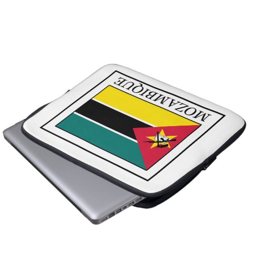 Mosambik Laptopschutzhülle (Vorne Knopf)