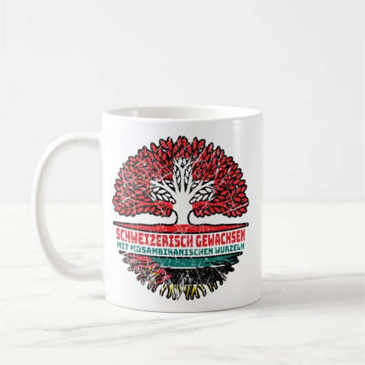 Mosambik Mosambikanisch Schweizer Schweiz Baum Kaffeetasse (Links)