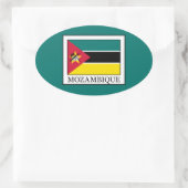 Mosambik Ovaler Aufkleber (Tasche)